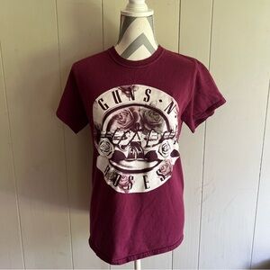 Women's Burgundy Graphic Tee